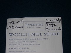 Pendleton Woolen Mills Wool/Rayon Felt Binding Strips 14 yards Burgundy Taupe