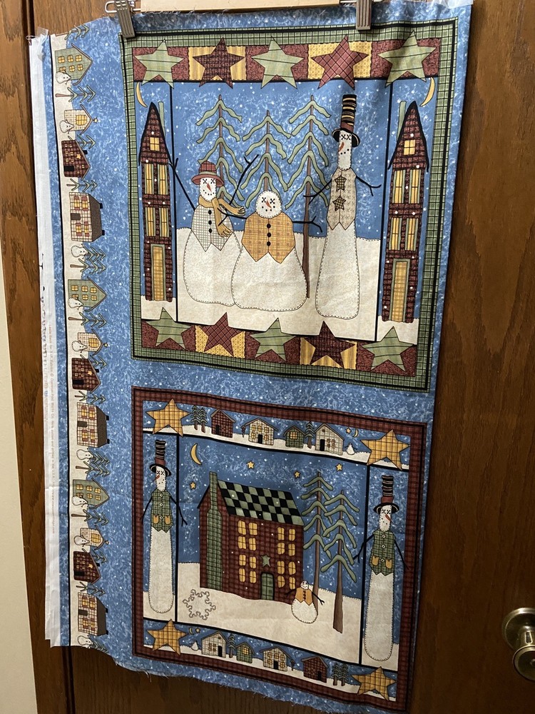 Leslie Beck for VIP Fabrics Panel Christmas 4 Panels 100% Cotton Unique Designs