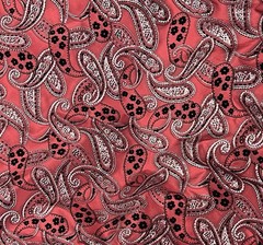 Red Black Silver Iridescent Metallic Velvet Taffeta Fabric 60” Width 1 Yard
