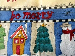 5 YDS DOUBLE BORDER PRINT CHRISTMAS 100% COTTON KP KIDS OOP