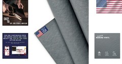 Marine Grade Grey Vinyl Fabric 54″ – 1 Yard