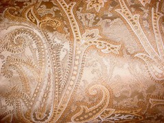 11-5/8 Kravet Couture 25090 Karaikal Paisley Gold Persian Silk Upholstery Fabric