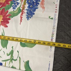 Vtg TEXOPRINT Fabric Original Design 361/8 Floral Watercolor Netherlands 2.5 Yd