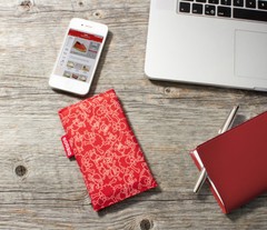 Red sheep canvas (selvedges) Sold by the meter | Diegos® kids accessories