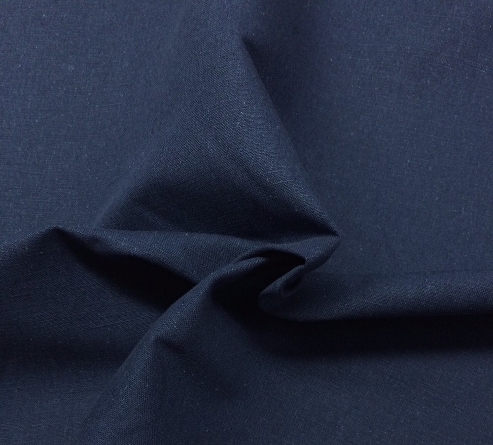 BALLARD DESIGNS EVERYDAY LINEN MARINE BLUE 10oz DESIGNER FABRIC BY YARD 56″W