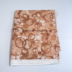 northcott quilting cotton fabric abstract circles brown cafe culture 24489 18×43