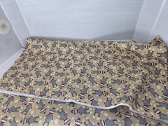 Sock Monkey Fabric 1.33 Yards 2011 Brother Sister Design Studio Cotton 48″ Tan