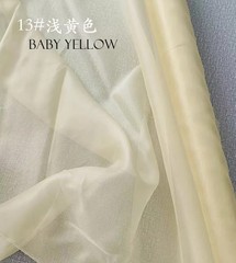 55”Wide 8Momme Dyeable Natural White Silk Organza Fabric Wedding Gauze Mulberry