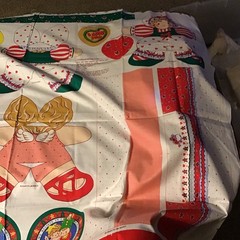 Cheryl Ann Johnson Holiday/Christmas Cut-and-Sew Fabric Panel, Antique/Vintage