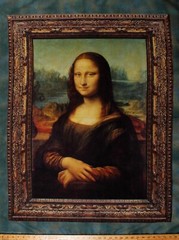 36″ X 44″ Panel Mona Lisa Painting Leonardo Da Vinci Fabric Panel D778.67