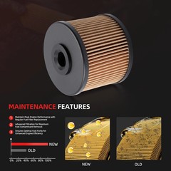 2Pcs Fuel Filter Fit for Hino M4 M5 2022 2023 2024, for Hino 155 2017 2018 2019,
