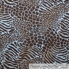 BonEFul Fabric FQ Cotton Quilt White Rainbow Scenic Woodland Animal Deer Fox Owl