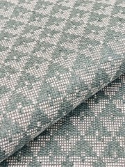 Schumacher Geometric Triangle Weave Uphol Fabric- Evans / Seaglass 5.35 yd 71182