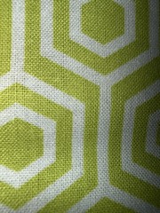 Emma & Mila Green Modern Geometric Hexagon Fabric – 100% Cotton ~ By The Yard