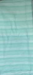 Vintage Cotton Green White Striped Fabric 2 Yds 29” X 45”