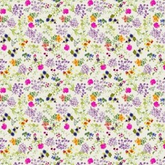 Fleur de Rose Cotton Fabric Clothwork Scatter Flowers By the Yard