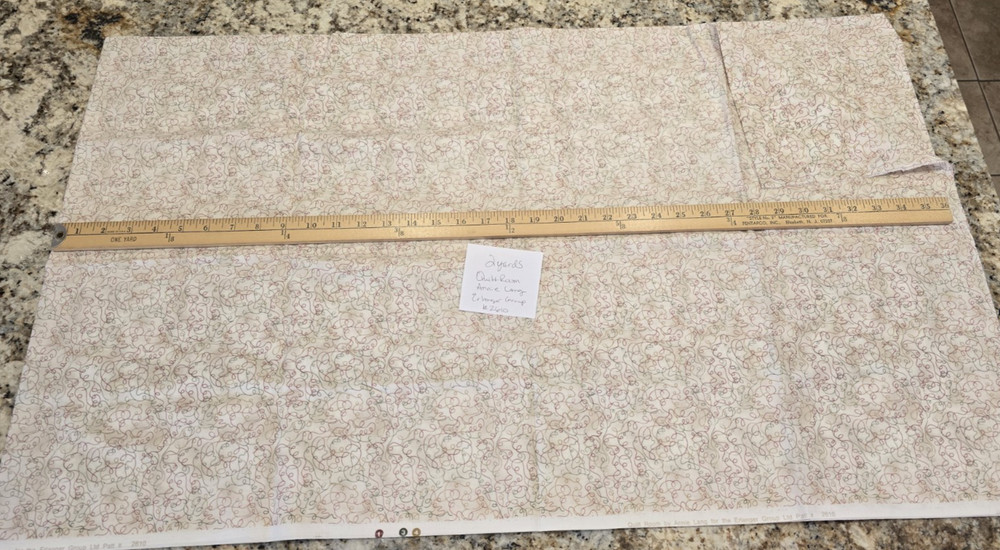 The Quilt Room Annie Lang For The Erlanger Group #2610 Swirls 100% Cotton 2 YRDS