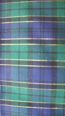 BLUE GREEN TARTAN PLAID W/GOLD METALLIC THREAD-DAN RIVER-BTY- ON BOLT 10 YDS