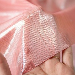 Shining Laser Fabric High Elastic Gilding Stripe Texture Knit Crepe Dress Sewing