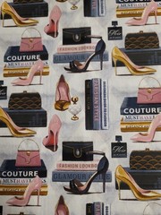 Forever Fashion by David Textiles Cotton Fabric 36 x 44” Fashion Couture
