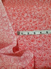 Hearts Print Polyester Cotton Blend 60″ width Polycotton Printed Fabric by Yard