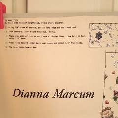 Dianna Marcum for Marcus Brothers Snow Buddies Vest Panel One Size Cream/Ivory