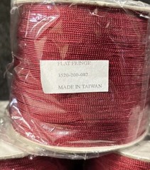 Missouri River Brand Flat Fringe Spool 100% Nylon Red New 3 Full Spools
