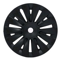 4pc 19-inch matte black wheel covers designed for the Tesla Model Y