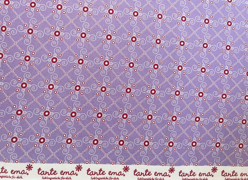 Vintage Cotton Quilt Fabric Tante Ema Germany by 1/2 Yard