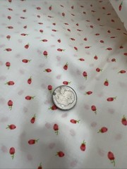 TINY ROSE BUD FLOWERS FLORAL SEWING FABRIC 100% Cotton