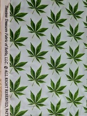 MARIJUANA, POT, WEED, 420, CANNIBUS, Leaf, Cotton,, $7 Yd