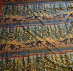 FABRIC 94″ Wide X 3 Yards Wilderness Theme Great for Duvet Bedding Windows