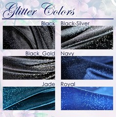 14 Colors Glitter Velvet SWATCH 4 way stretch