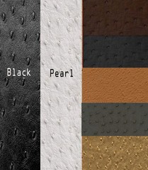 VINYL FAUX FAKE LEATHER PLEATHER EMBOSSED OSTRICH FABRIC – 4 Colors – 54″ WIDTH