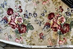 Moda Fabric South Hampton Pink Maroon ROSES Brocade DECORATOR 2yrds x 52in