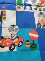 Blue Children Print cotton fabric 62″ Width x 5 Yard For Children ‘s Bedding