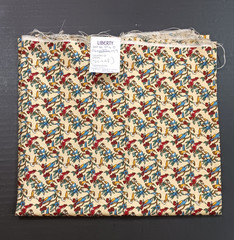 Liberty Of London Silk Fabric Sample Birds Tropical Yellow 40″ Scarf Material