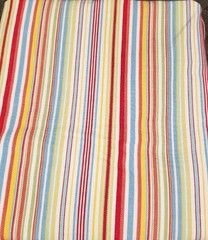 BEACH UMBRELLA Fabric Piece 57” x 60” Multi Color 100% Cotton