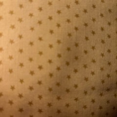 VTG Tan/Gold with Tan Stars 100% cotton Fabric 1 1/3 Yard cut, 42” Wide