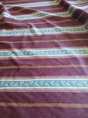 Blazon’ by Nina Campbell Fabric Eggplant Striped6 yards 20 inches