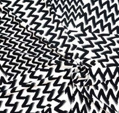 Liverpool Fabric-Black White Crayon Marks-LVPR035-Sold by the Yard