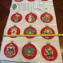 Cabbage Patch Kids Fabric Panel Tree Ornaments Or Sachets cut n sew