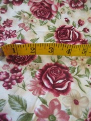 4-1/3 YD BURGANDY ROSES FLORAL “MISTY GARDEN” 100% COTTON OOP