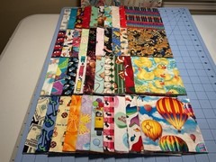 I SPY Quilt Squares Lot of (40) 5″x5″ 100% Cotton, Rotary Cut, RARE SQUARES