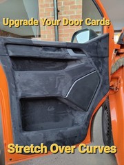 Black Door Card Kit Luxury Stretch Suede Material & Trim-Fix Spray Adhesive