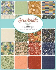 Brookside Charm Pack, 5″ Fabric Squares, 1 Canoe 2 for Moda Fabric, Floral,