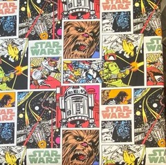 Star Wars Patchwork Fabric by Camelot Fabrics, BTHY, R2D2, Luke Sky Walker
