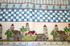 CHECKED PAST STRIPES OF HOMES FROM SSI- 100% COTTON FABRIC