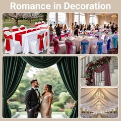 Red Satin Fabric 5 Yards 45″ Wide for Wedding Party Decor, DIY Crafts, Dress Lin