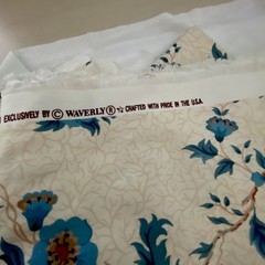 Waverly Vintage Floral Fabric 100% Cotton Made in USA 1.5 yards 56″ wide